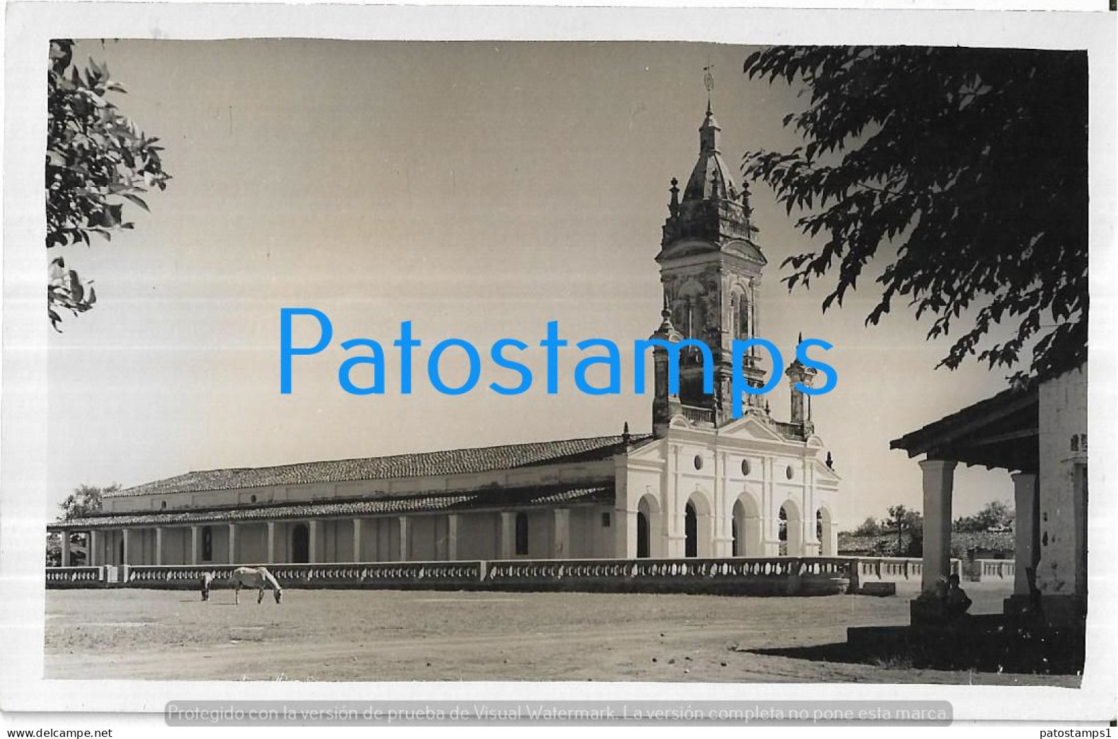 217449 PARAGUAY CAACUPE VISTA DE LA IGLESIA CHURCH POSTAL POSTCARD - Paraguay