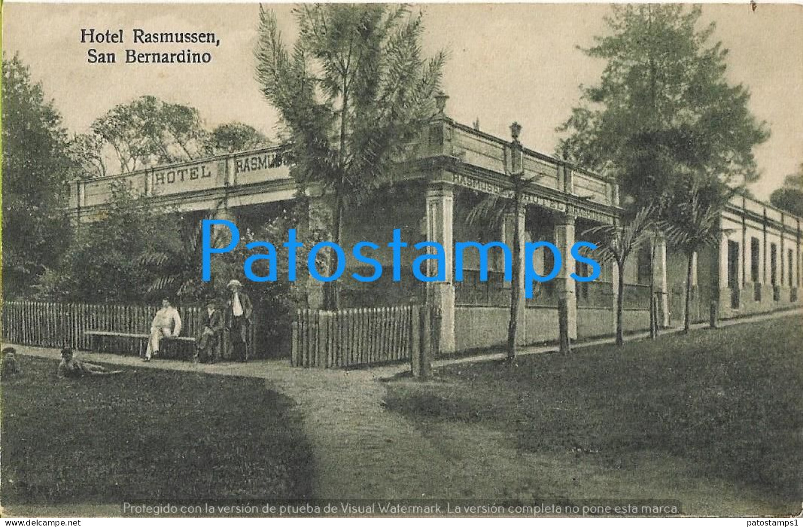 217455 PARAGUAY SAN BERNARDINO HOTEL RASMUSSEN POSTAL POSTCARD - Paraguay