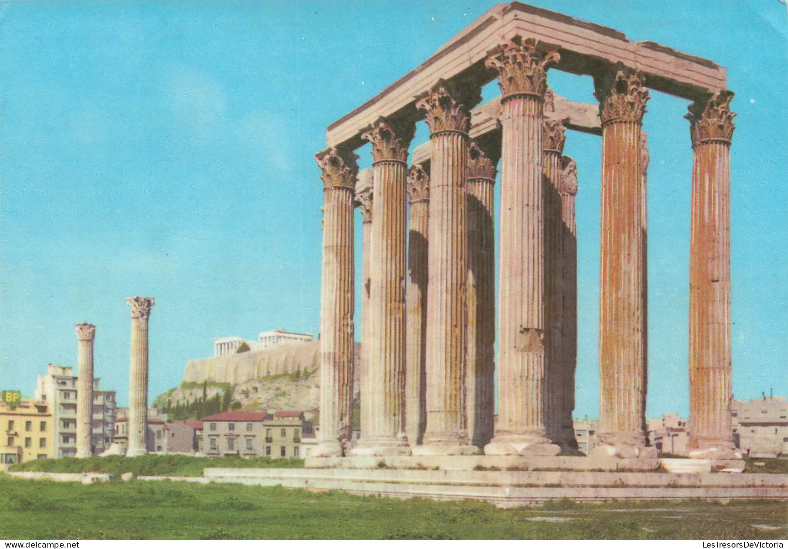 GRÈCE - Athènes - L'Acropole Vue De L'Olympeion - Colorisé - Carte Postale - Grèce