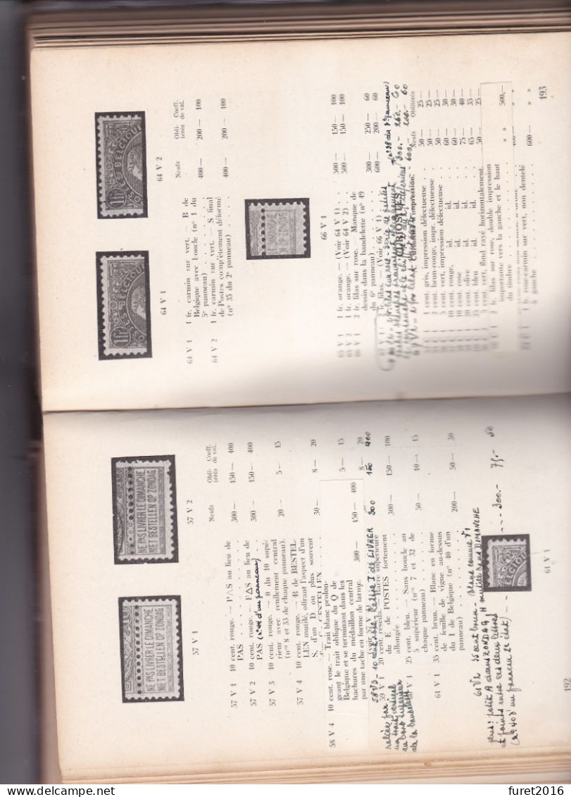 Livre Catalogue Illustré Des Timbres De Belgique Et Du Congo Belge Willy Balasse 1940 542 Pages 14.5 X 22 Cm - Manuales