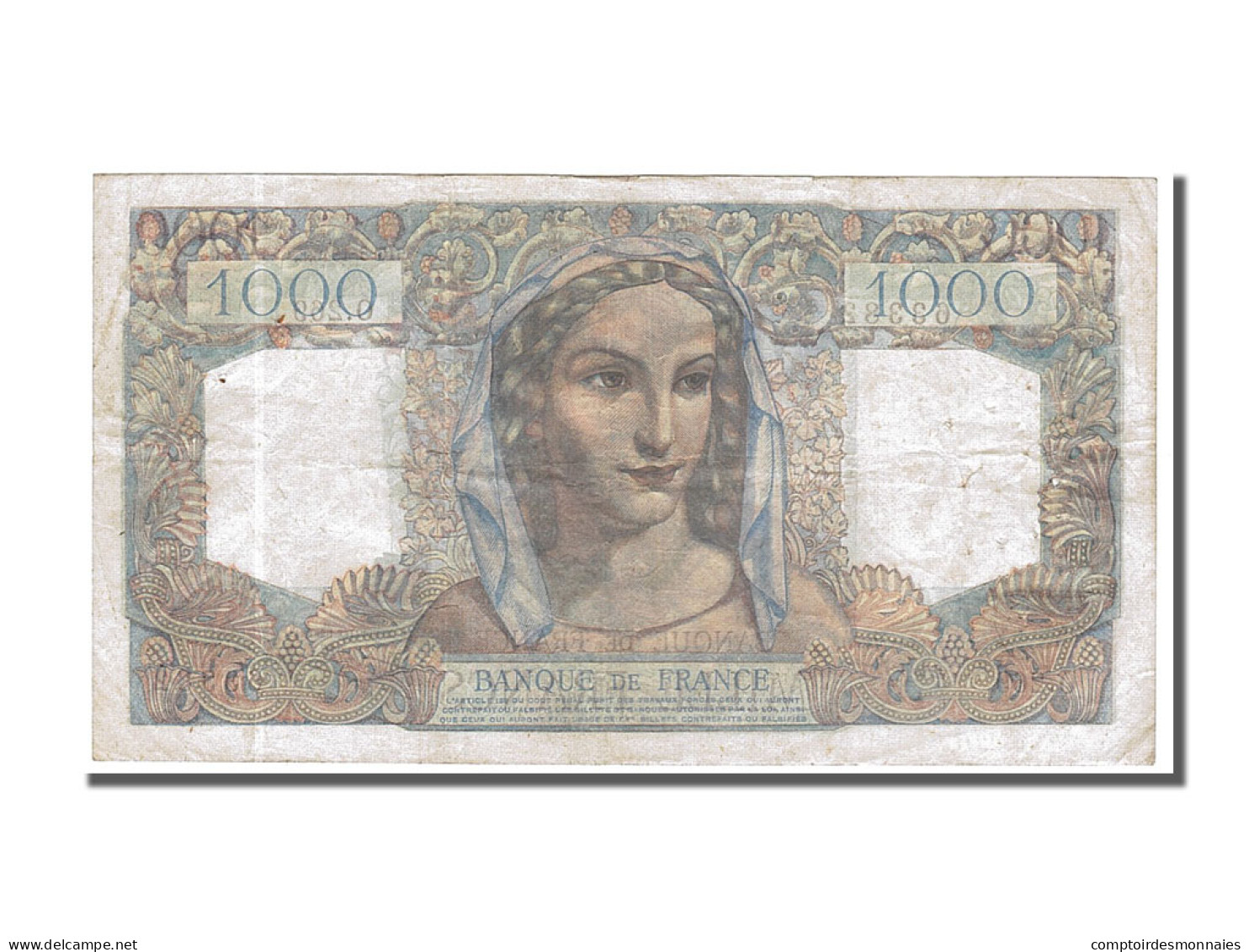 Billet, France, 1000 Francs, 1 000 F 1945-1950 ''Minerve Et Hercule'', 1946 - 1 000 F 1945-1950 ''Minerve Et Hercule''