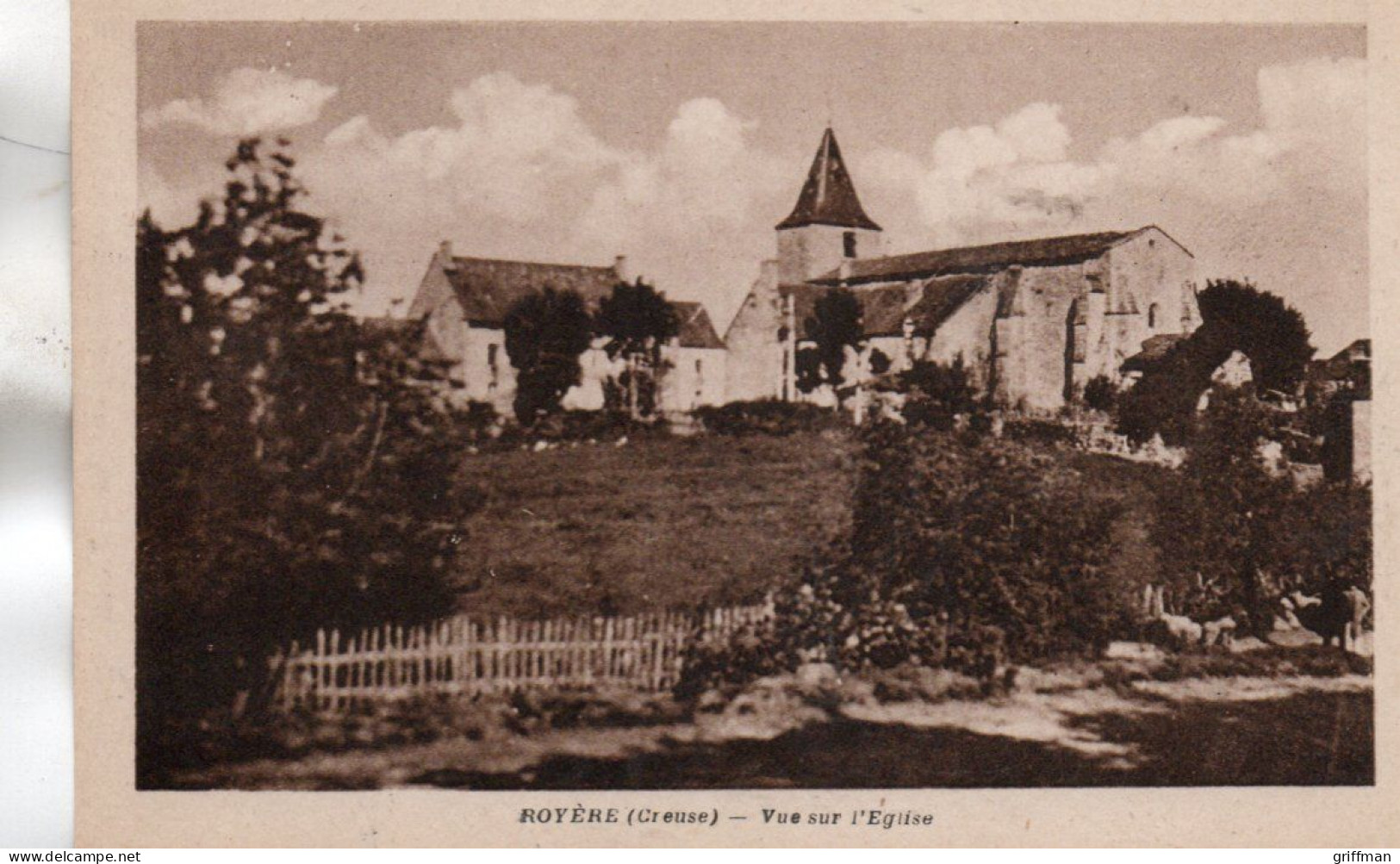 ROYERE VUE SUR L'EGLISE TBE - Royere