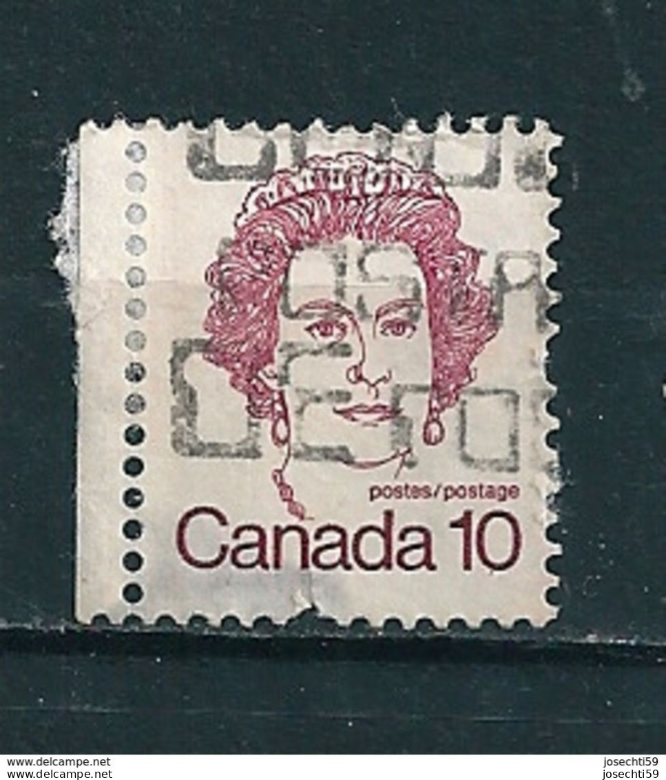 610 Reine Elisabeth Timbre Stamp Canada	(1976)  Oblitéré - Oblitérés