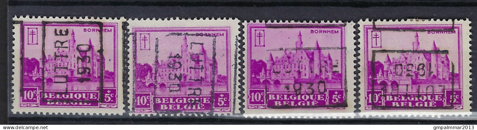 Zegel Nr. 308  Voorafstempeling Nr. 5975 A + B + C + D  LUTTRE 1930    ; Staat Zie Scan ! LOT 353 - Roller Precancels 1930-..