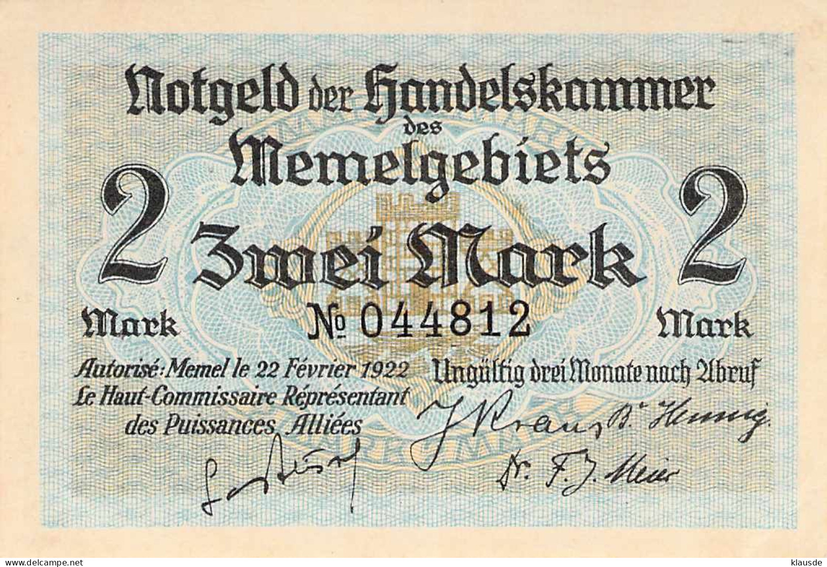 Kompletter Satz Notgeld Memelland Fast UNC Pick 641-649 - Lithuania