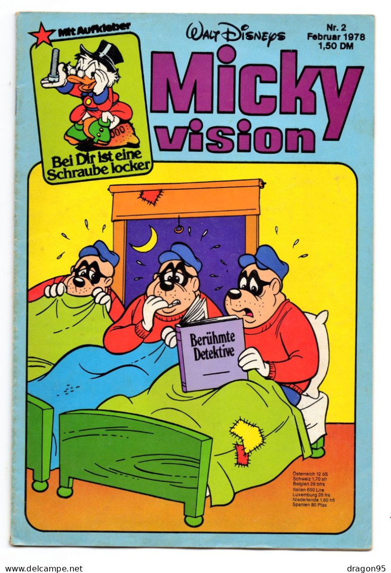 Micky Vision #2 - Ed. EHAPA - Walt Disney - Allemagne - 1978 (Donald, Mickey...) - Walt Disney