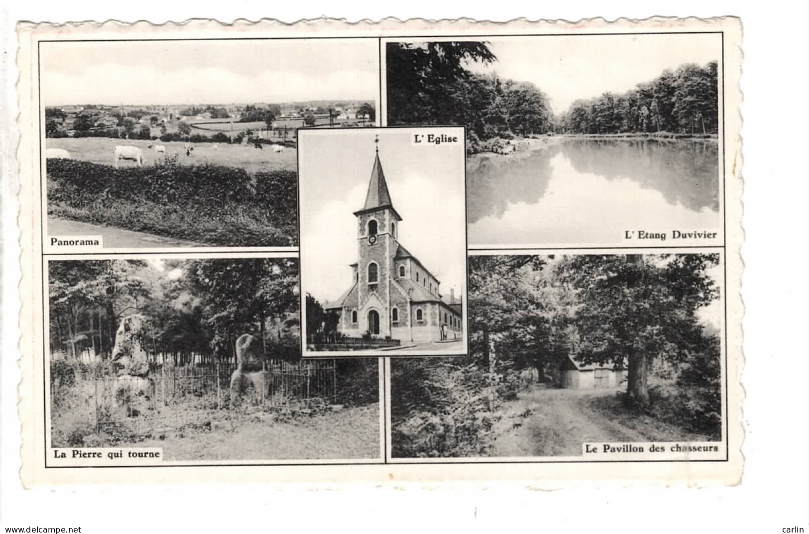 Sivry Eglise Etang Duvivier Pierre Qui Tourne Pavillon Des Chasseurs Multivues - Sivry-Rance