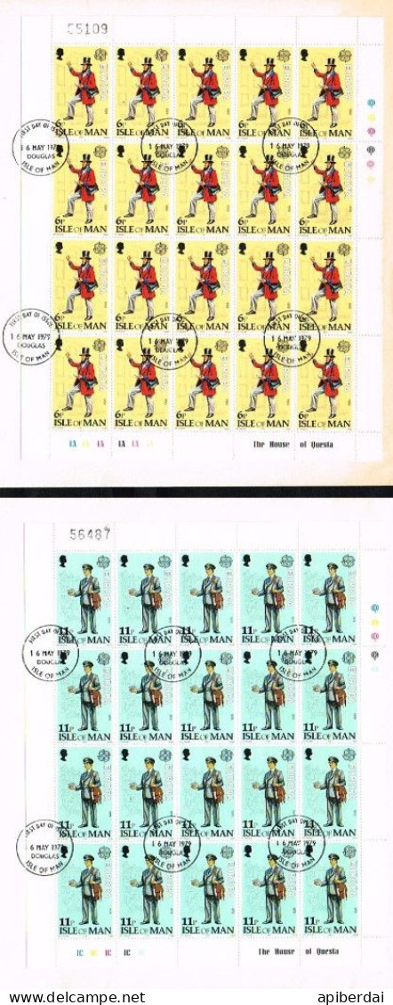 Isle Of Man - 2 Sheets Europa Used - 1979