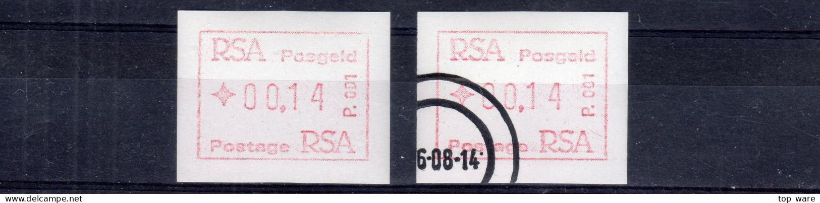 1986 Südafrika South Africa RSA ATM 1 FDC Official + MNH + CTO. Frama Automatenmarken Automatici Etiquetas - Automatenmarken (Frama)