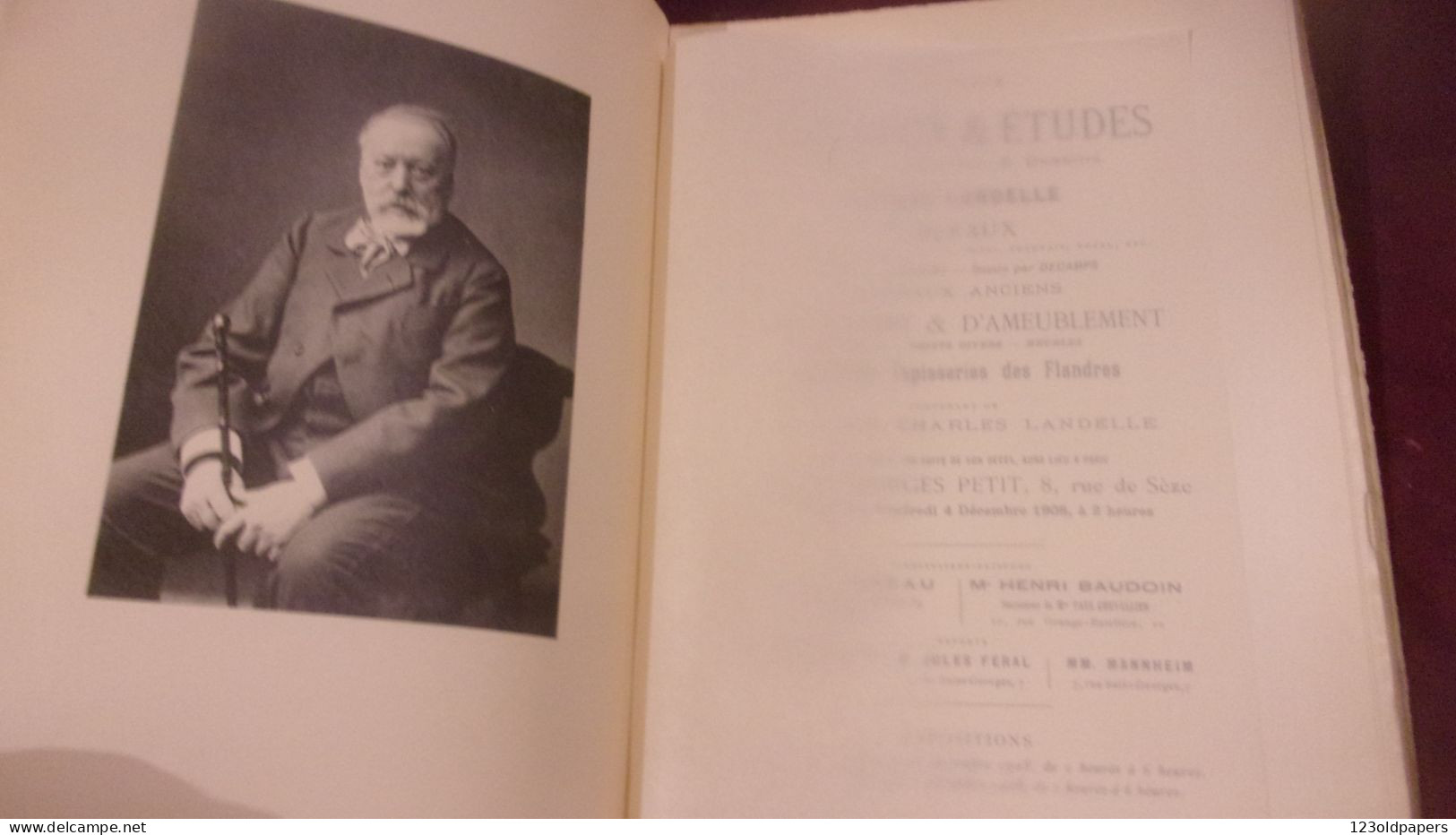 RARE 1908 ATELIER CHARLES LANDELLE LAVAL TABLEAUX ET ETUDES CATALOGUE EXPOSITION GALERIE PETIT - Pays De Loire