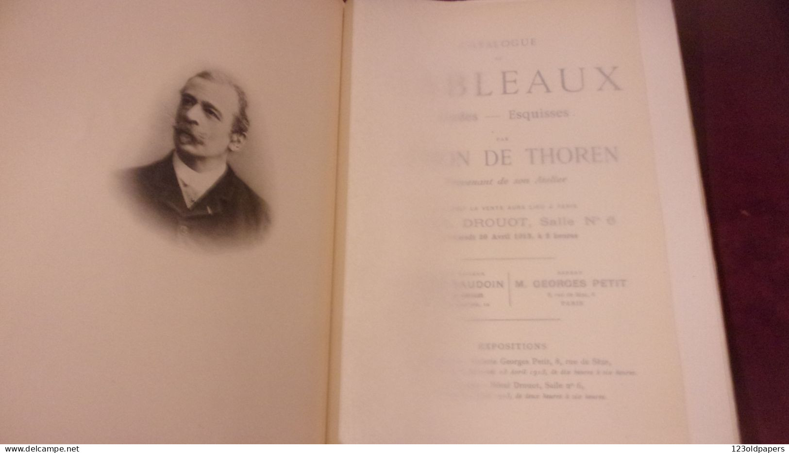 1913 Catalogue De Tableaux, études, Esquisses Par Othon De Thoren Provenant De Son Ateli Georges Petit Karl Kasimir Otto - Arte