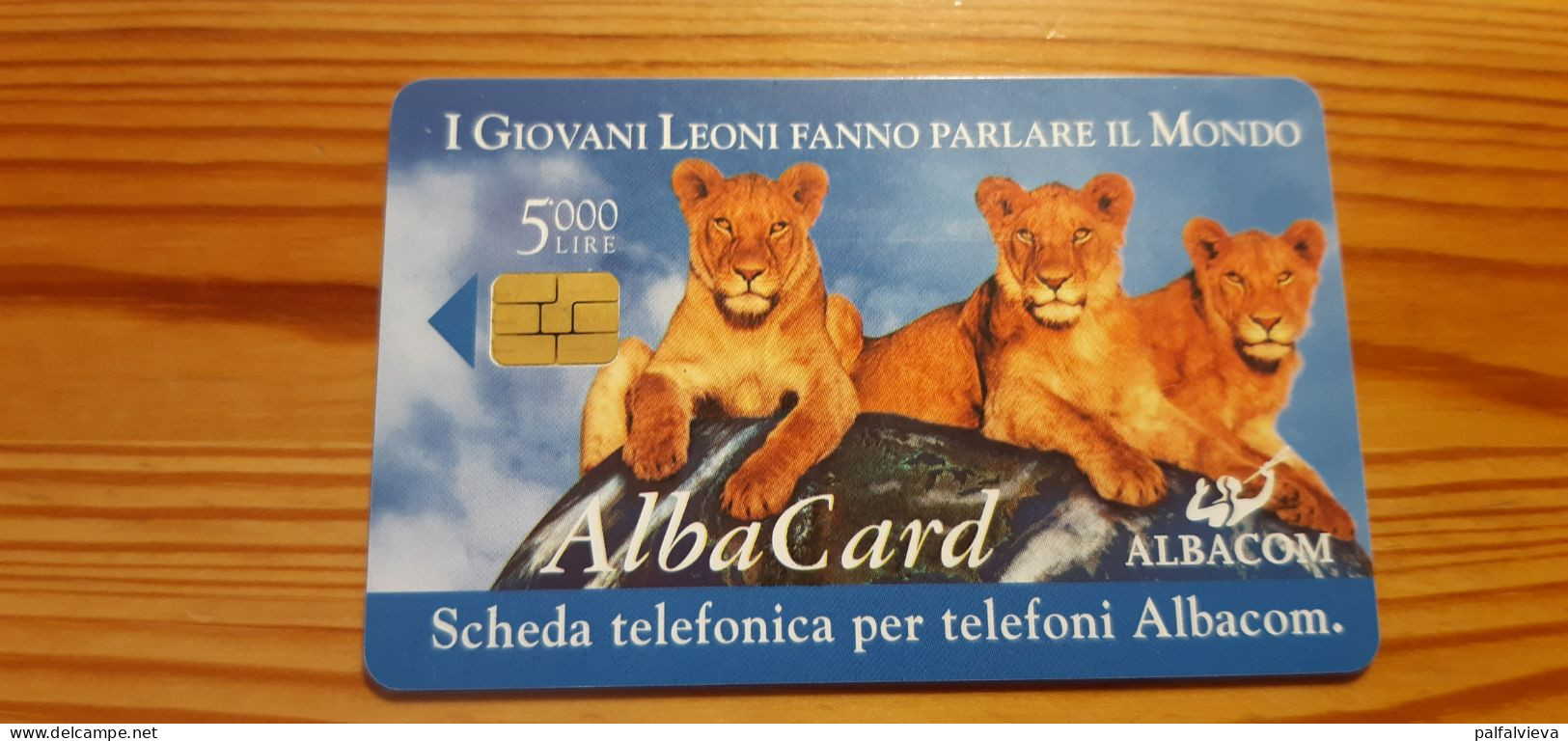 Phonecard Italy, Albacom - Lion - Públicas Ordinarias