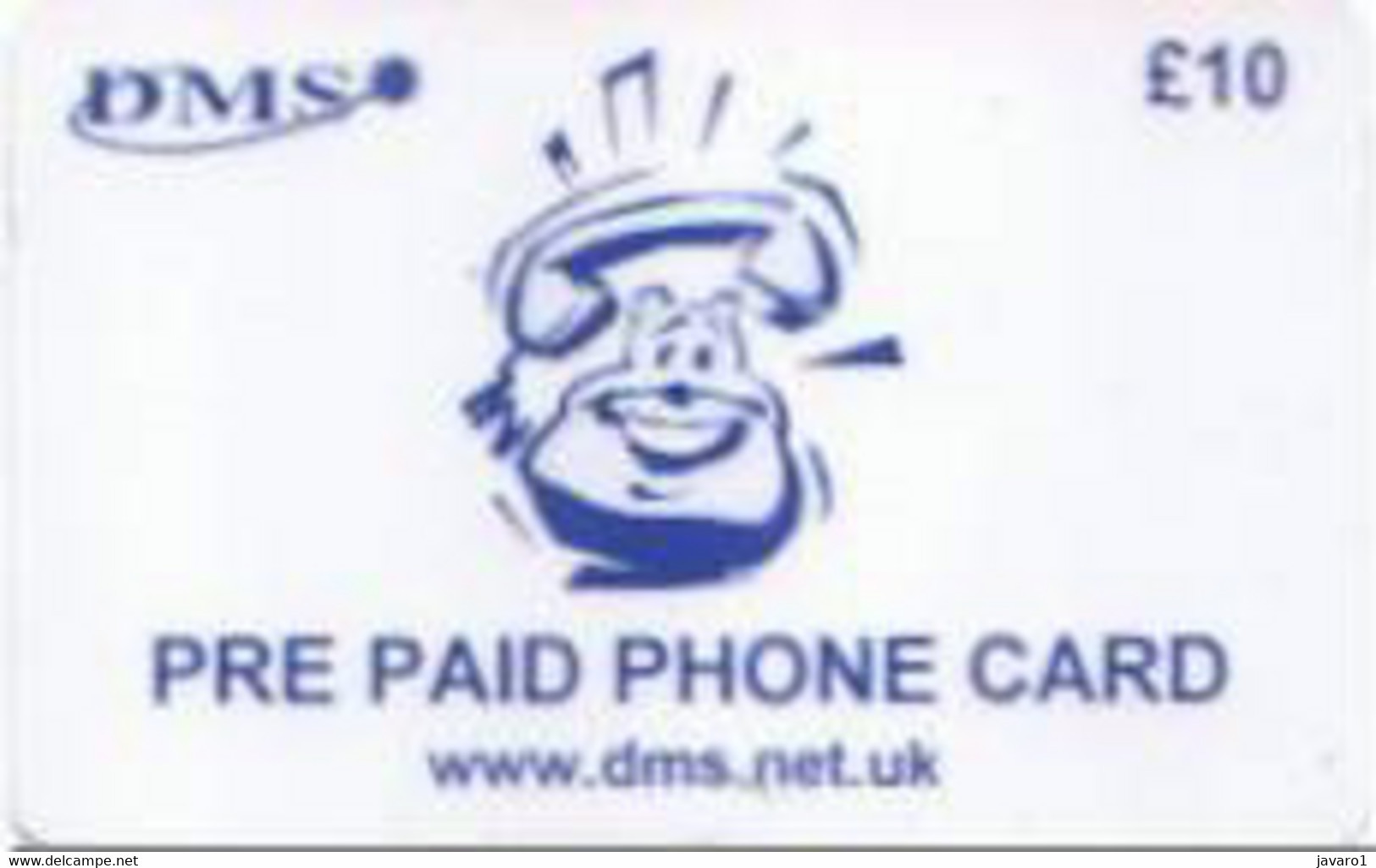 ENGLAND : ENG84 L10 DMS PRE PAID Phone Card BLUE (crew Phone) SATELLITE CARD USED - Eurostar, Cardlink & Railcall