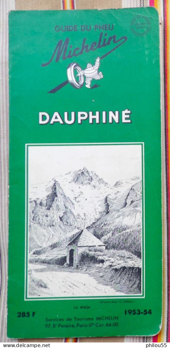 Guide MICHELIN Vvert DAUPHINE 1953 54 - Michelin-Führer