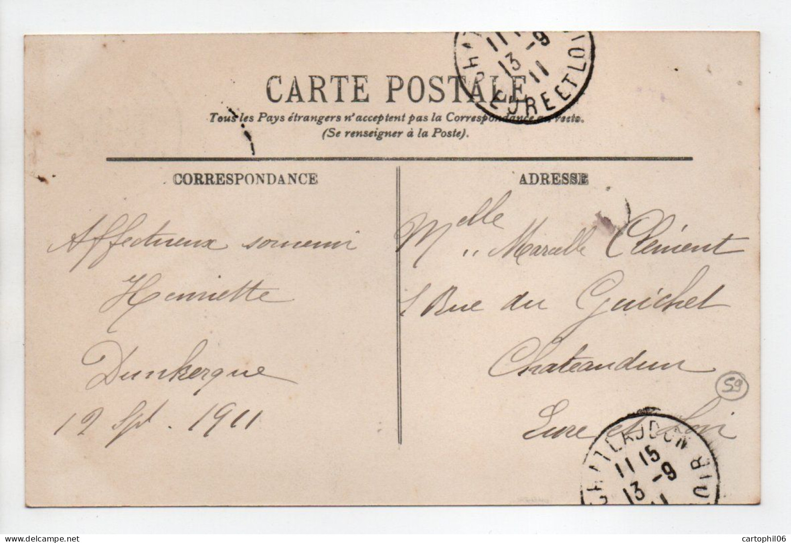 - CPA DUNKERQUE (59) - Type De Matelote 1911 (superbe Gros Plan) - Editions Lévy 194 - - Dunkerque