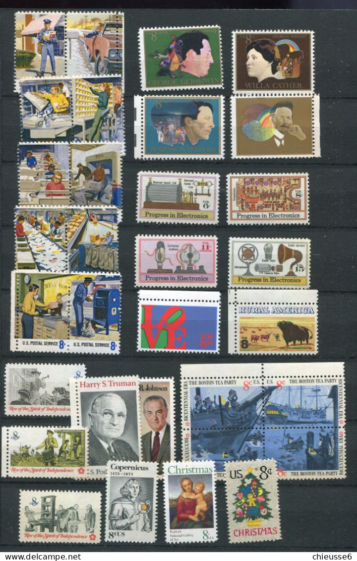 Etats - Unis ** Timbres De L'année 1973 - Unused Stamps