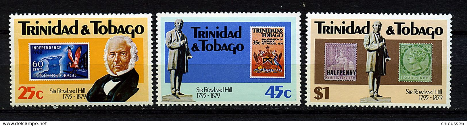 Trinite ** N° 406 à 408 - 100e Ann. De La Mort De Sir R. Hill . Tbre S/tbre - Trinidad & Tobago (1962-...)