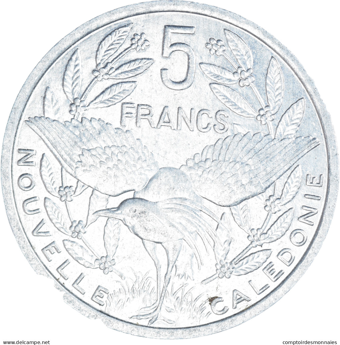 Monnaie, Nouvelle-Calédonie, 5 Francs, 1989 - Nieuw-Caledonië