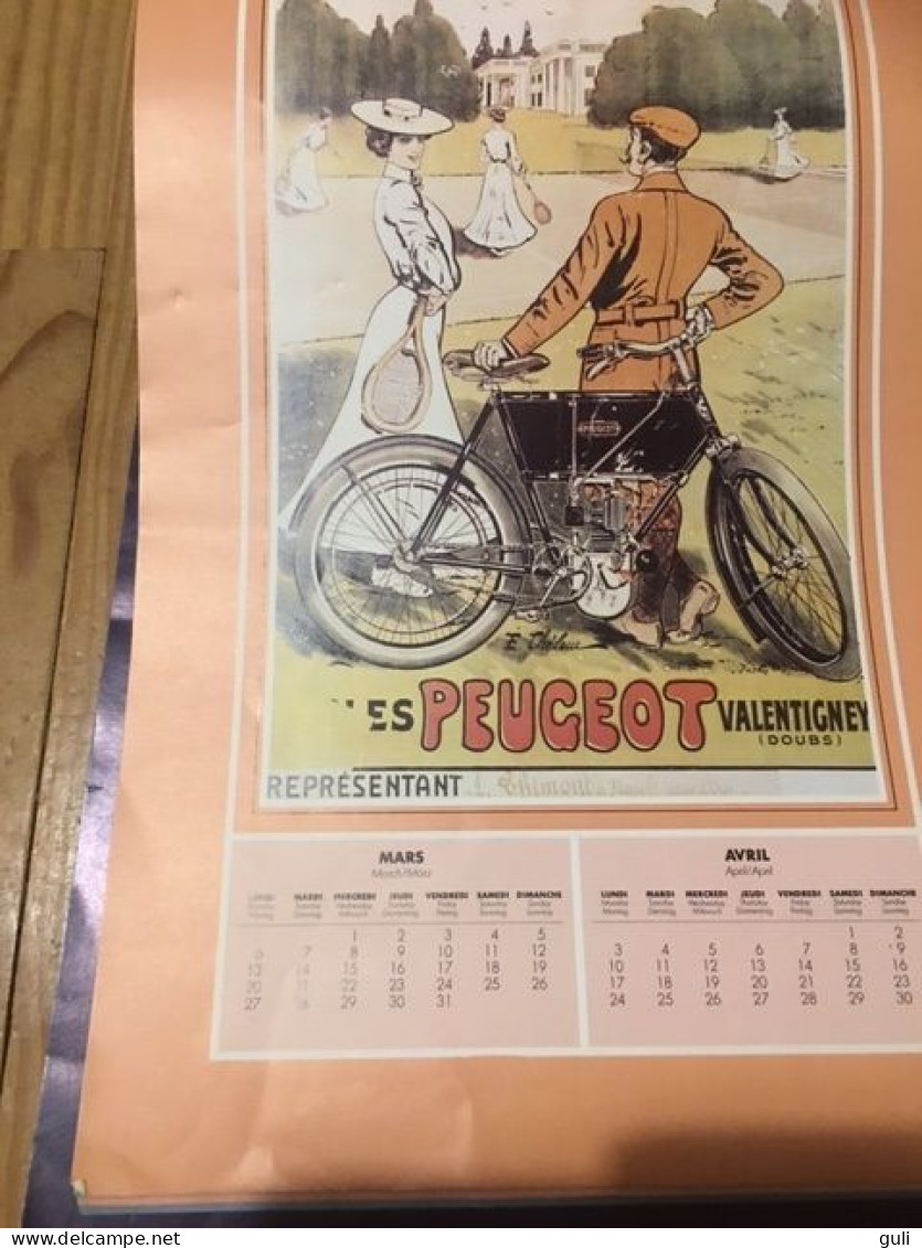 Calendrier Complet 1978 PEUGEOT CYCLES  GRAND FORMAT = 43.5 X 26 Cms (vélo Cycle Cyclisme Bike Bicycle ) - Grand Format : 1971-80