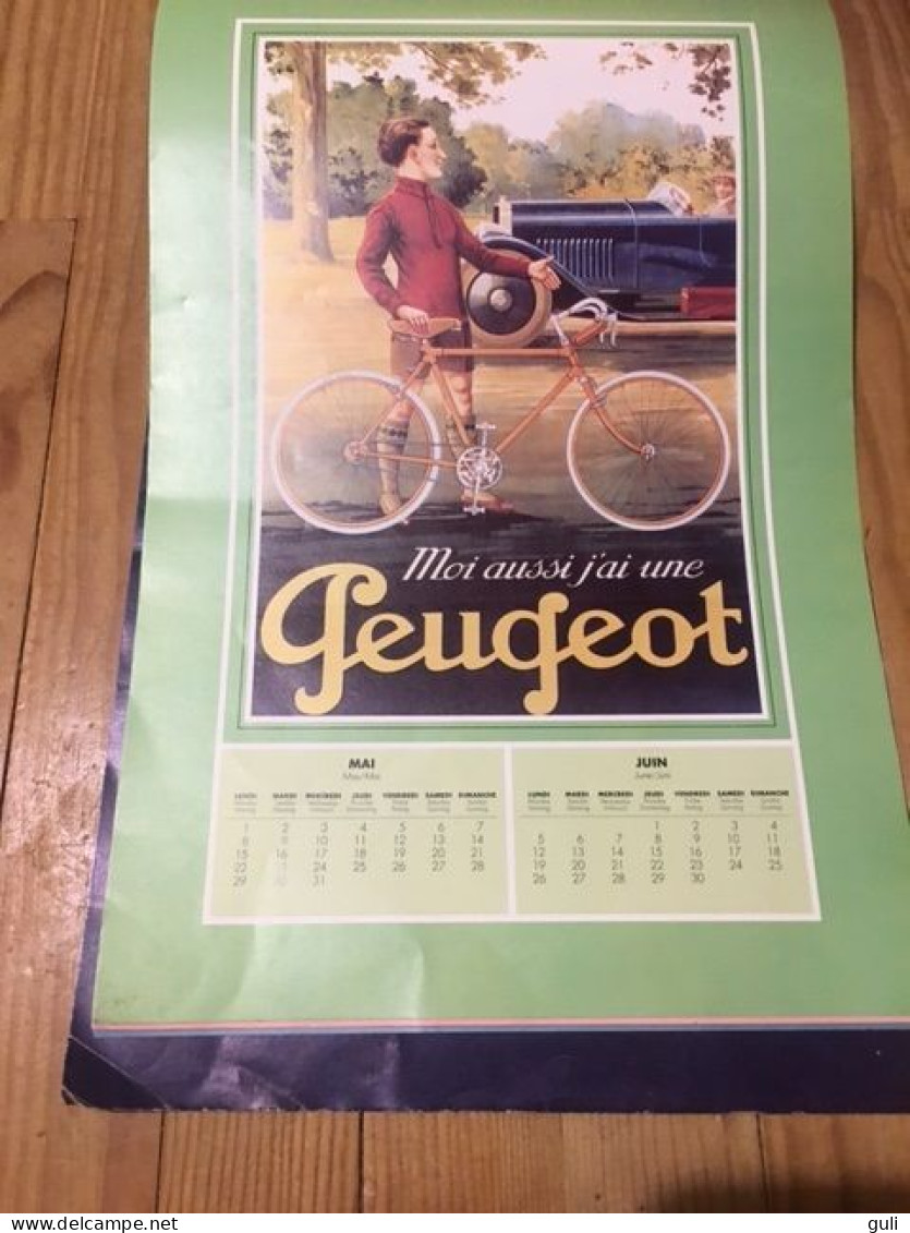 Calendrier Complet 1978 PEUGEOT CYCLES  GRAND FORMAT = 43.5 X 26 Cms (vélo Cycle Cyclisme Bike Bicycle ) - Tamaño Grande : 1971-80