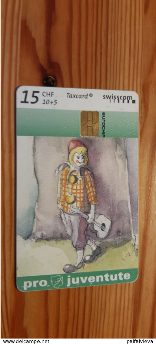 Phonecard Switzerland - Pro Juventute, Clown - Suisse