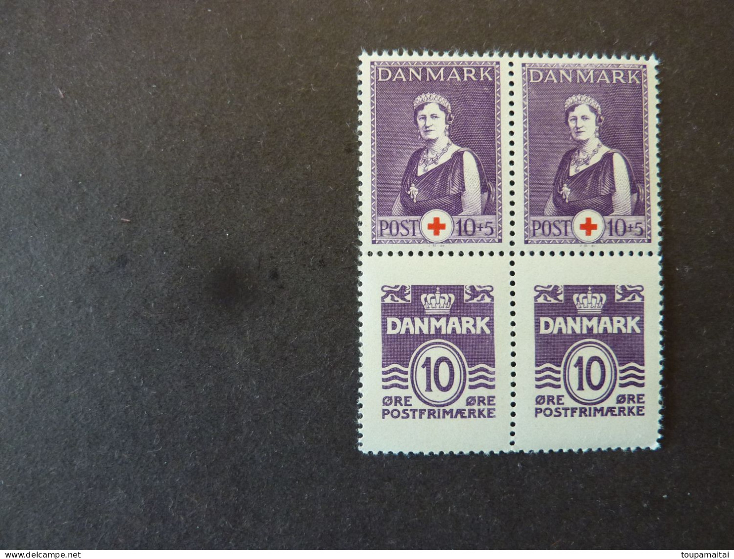 DANEMARK, Année 1940, Bloc Paires De 269 Et 259 Se Tenant - Unused Stamps