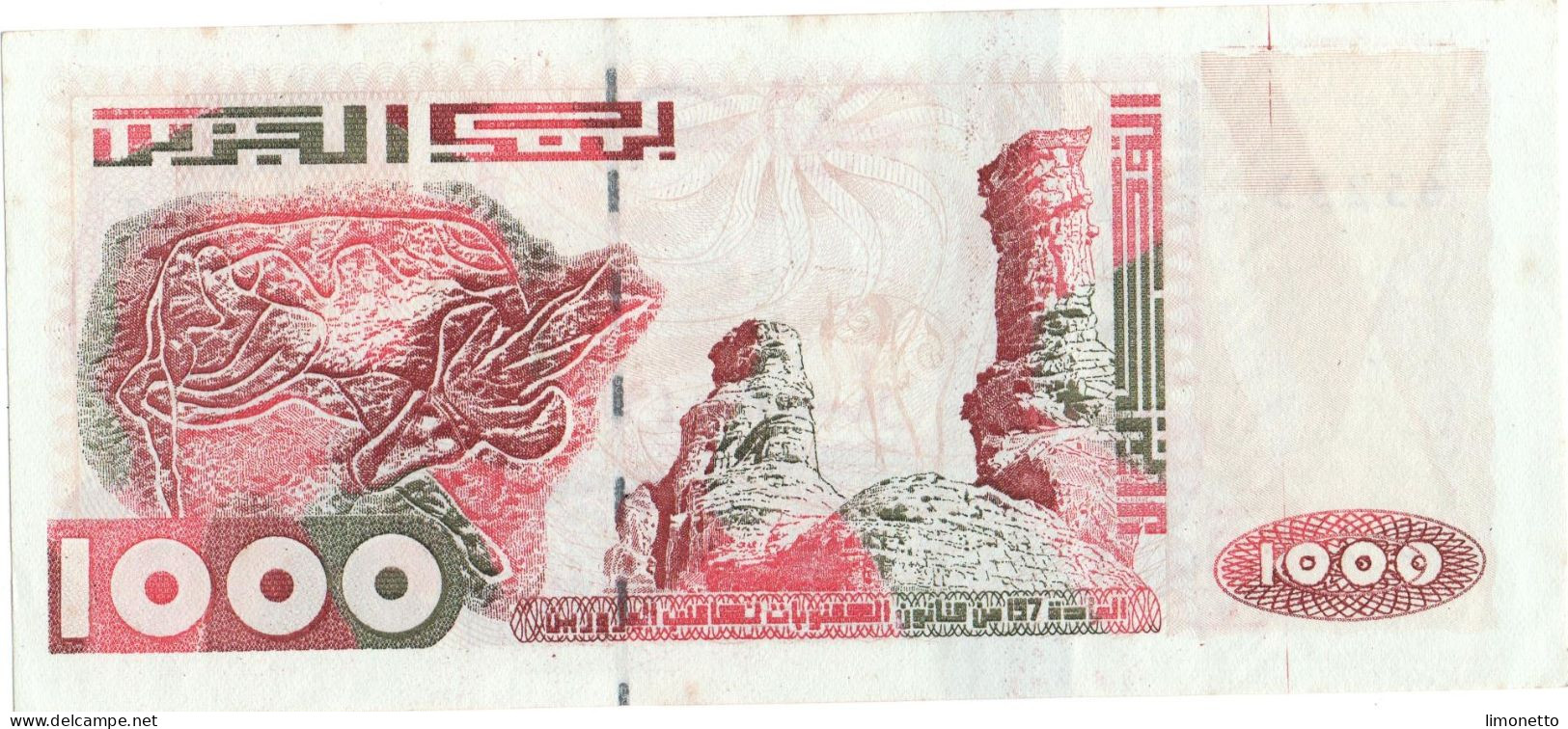 ALGERIE - 6 10 1998 - 1000 Dinars  -  Cat World  N° 142  Exc  état   Voir Scans - Algérie