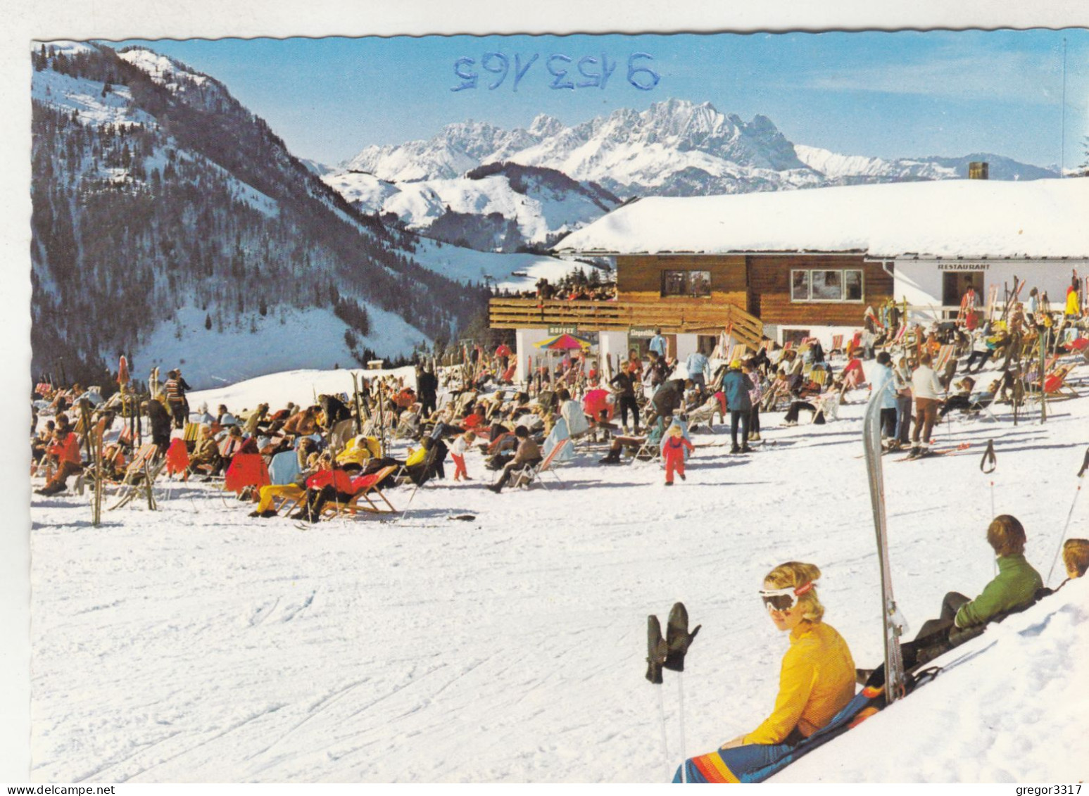 D7487) Wintersportplatz FIEBERBRUNN - Tirol - Bergliftrestaurant SPORTALM - Streuböden G. Wilden Kaiser - Fieberbrunn