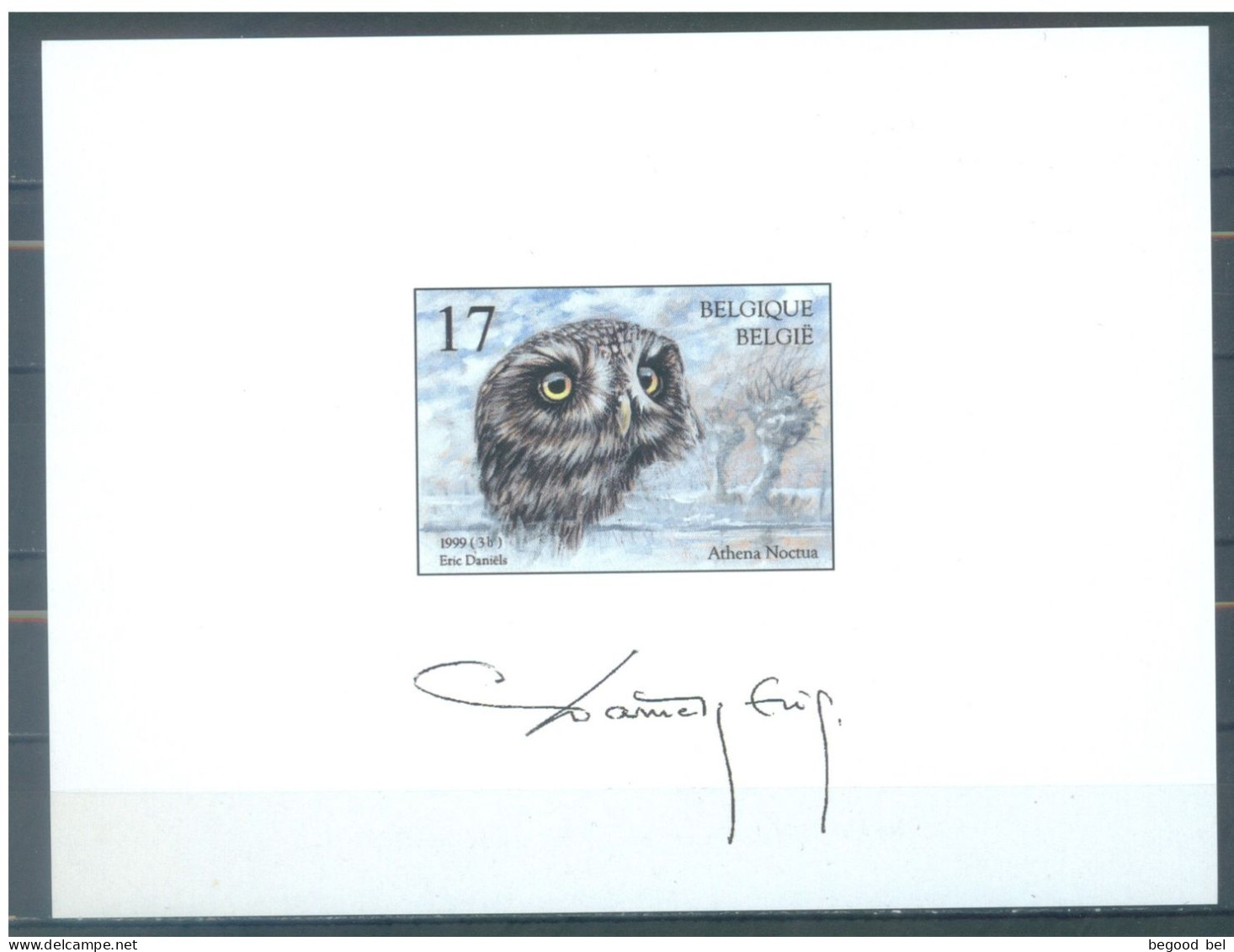 BELGIQUE - 1999 - CHOUETTES ET HIBOUX UILEN  - COB NA6-FR - Lot 25897 - Projets Non Adoptés [NA]