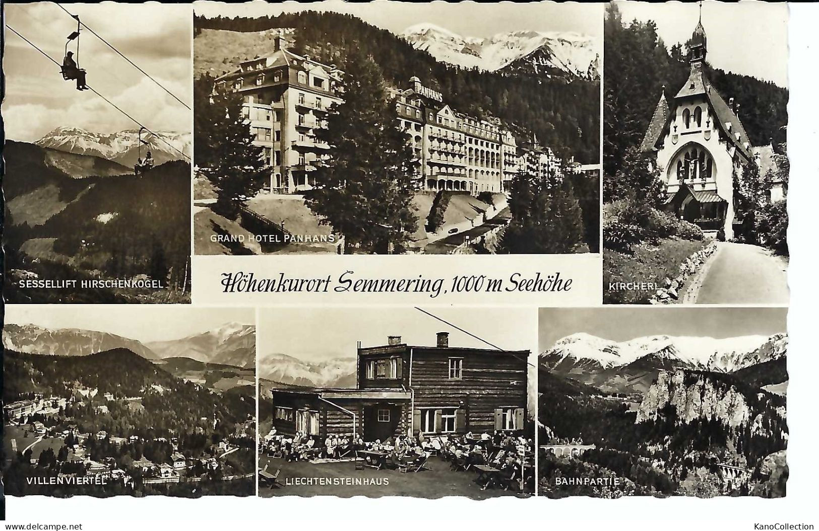 Semmering, Stempel „Liechtensteinhaus“, Nicht Gelaufen - Semmering