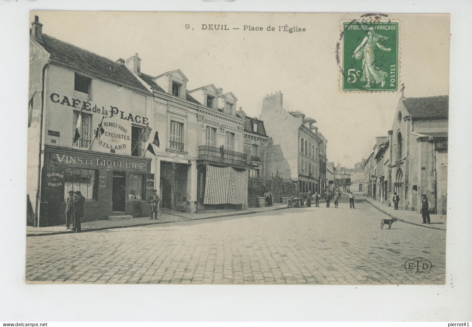 DEUIL LA BARRE - Place De L'Eglise (café ) - Deuil La Barre