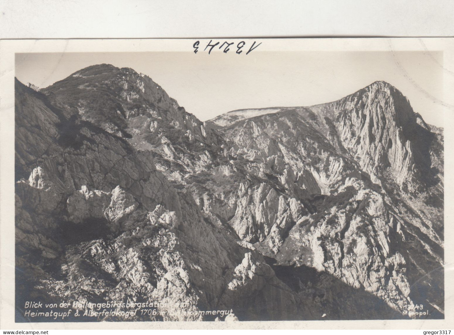 D7497) Blick Von Der Höllengebirgsbergstation - Heimatgupf & Alberfeldkogel - Salzkammergut - ALTE FOTO Karte Ebensee - Ebensee