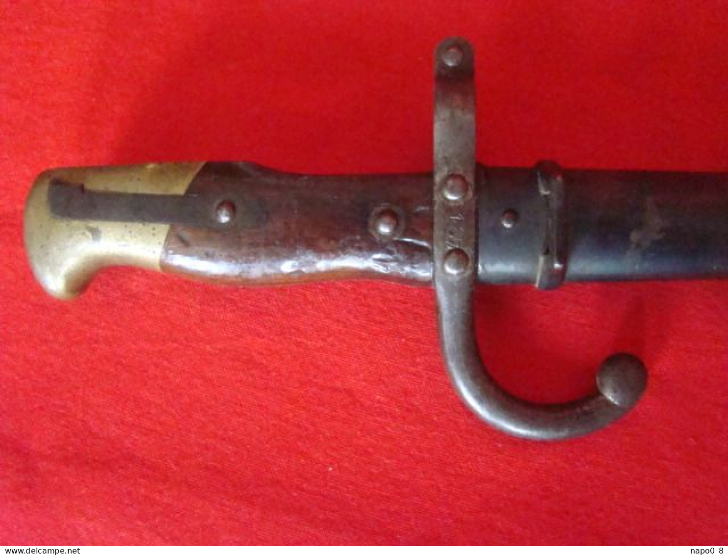 épée baïonnette Française Mle 1874 ( fabrication de Manufacture Autrichienne , usine de Steyr 1878) pour fusil Gras