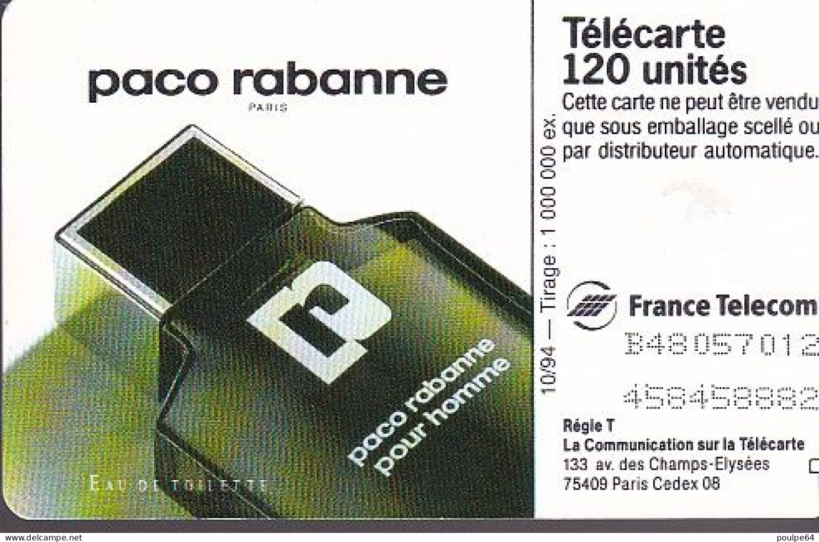 F519 - 10/1994 - PACO RABANNE - 120 GEM - 1994