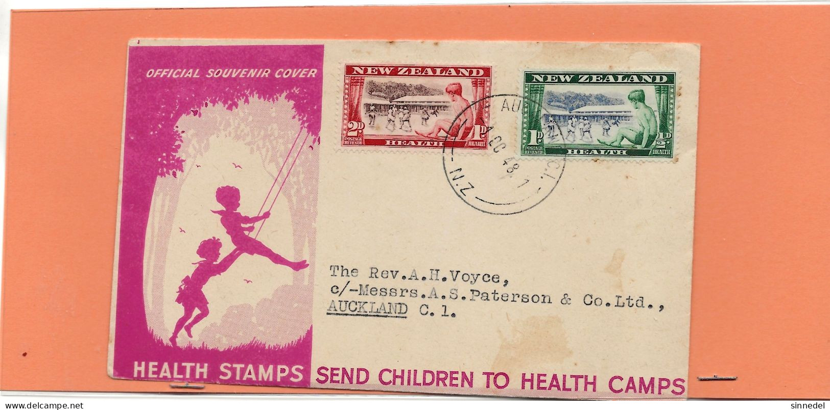 LETTRE POUR AUCKLAND - Storia Postale