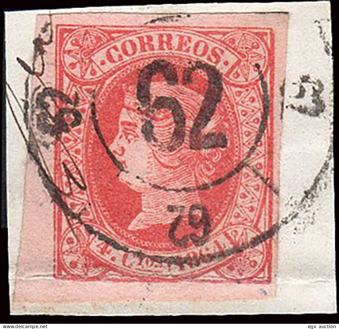 Pontevedra - Edi O 64 - 4c.- Fragmento Mat Rueda De Carreta "62 - Tuy" - Used Stamps