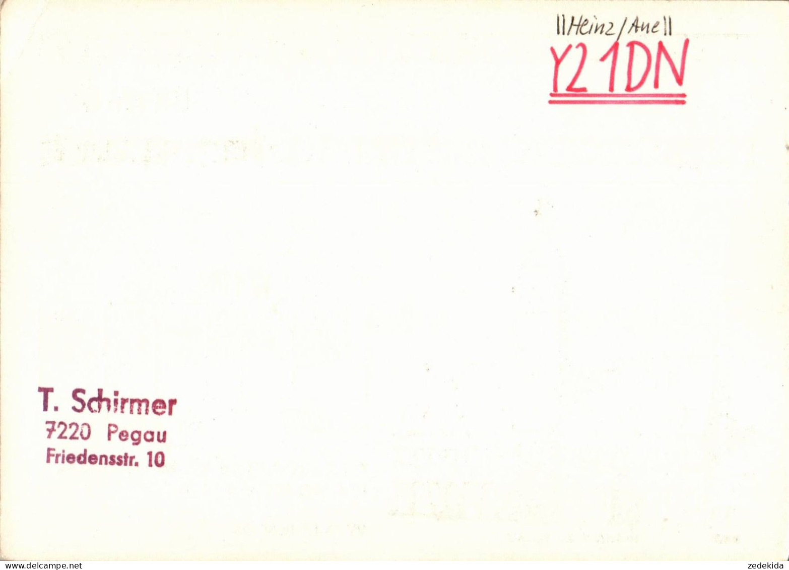 G6457 - Pegau - QSL Amateurfunkerkarte Radio Funkerkarte - DDR - Radio