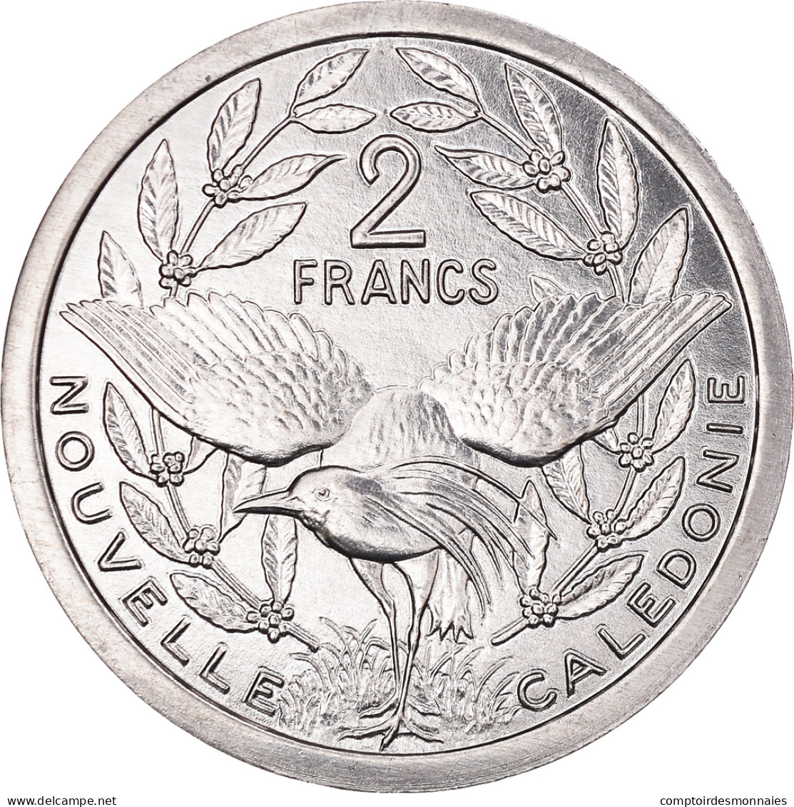Monnaie, Nouvelle-Calédonie, 2 Francs, 2001, Paris, FDC, Aluminium, KM:14 - Nouvelle-Calédonie