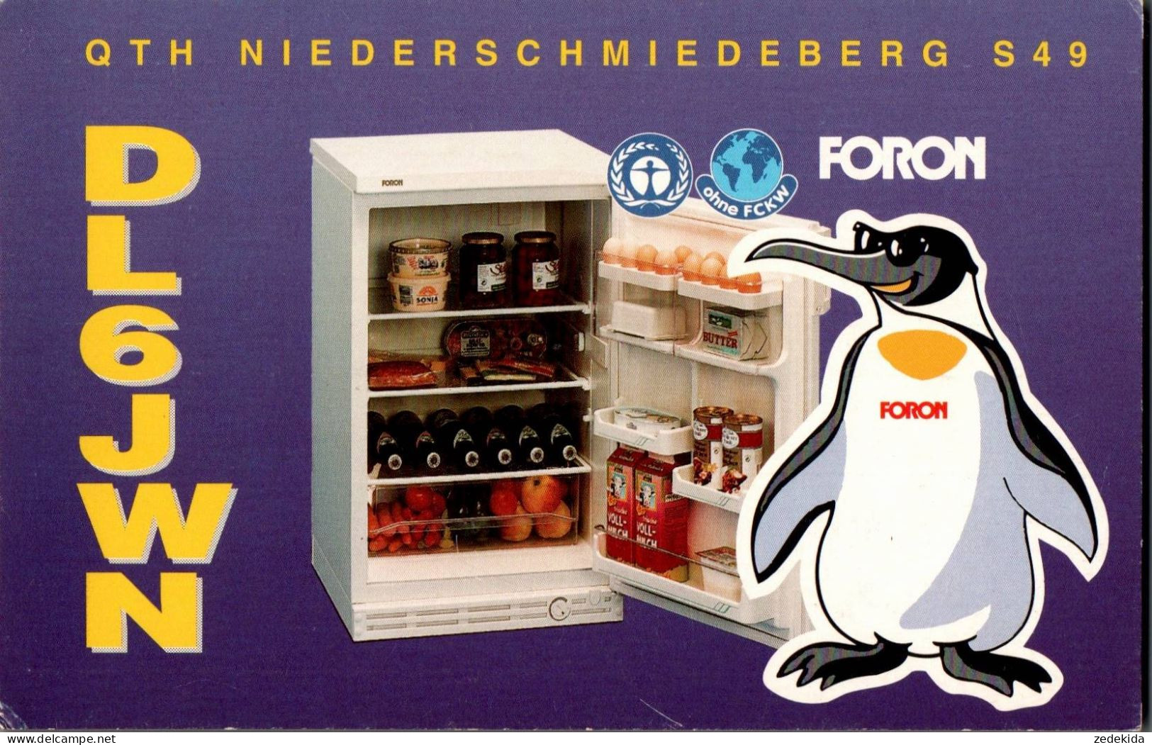 G6467 - Niederschmiedeberg Foron Pinguin - QSL Amateurfunkerkarte Radio Funkerkarte - DDR Verlag DDR - Radio