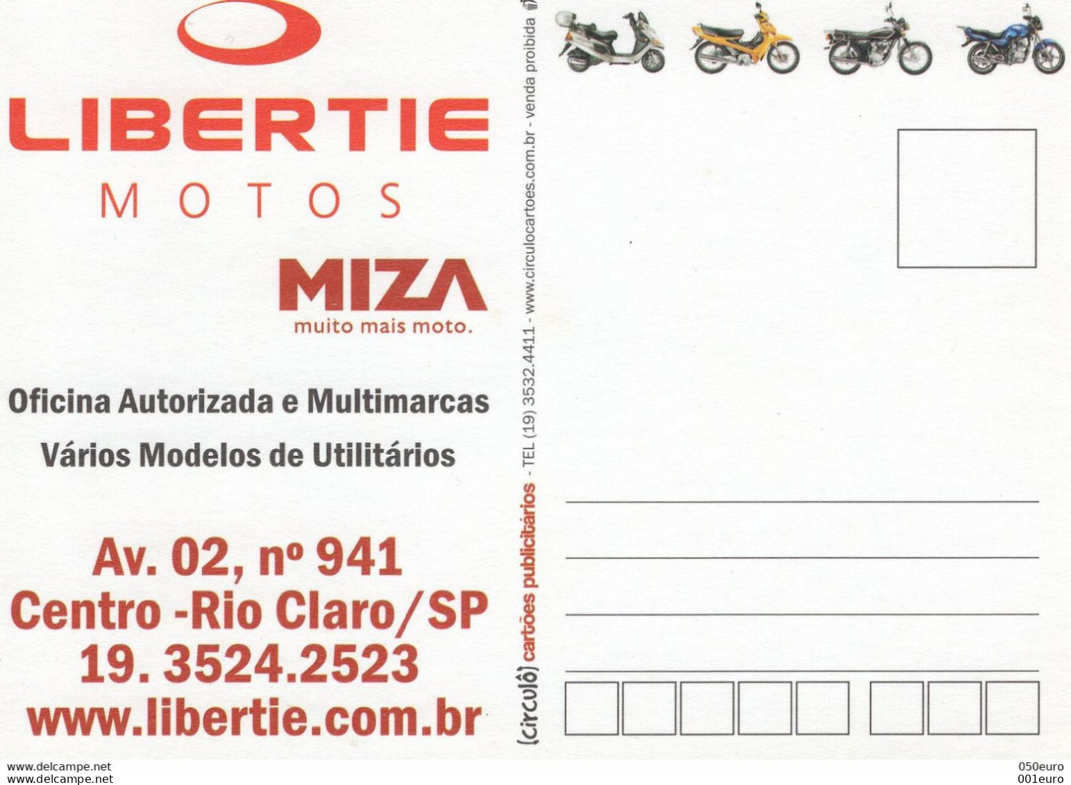 BRAZIL : MOTORBIKE, Unused Postcard #1290257605 - Registered Shipping - Autres & Non Classés