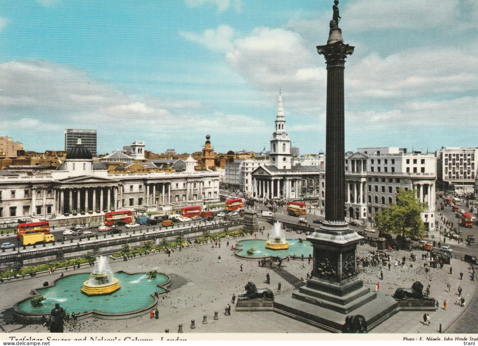 NELSON'S COLUMN  - Anni '50 - Trafalgar Square