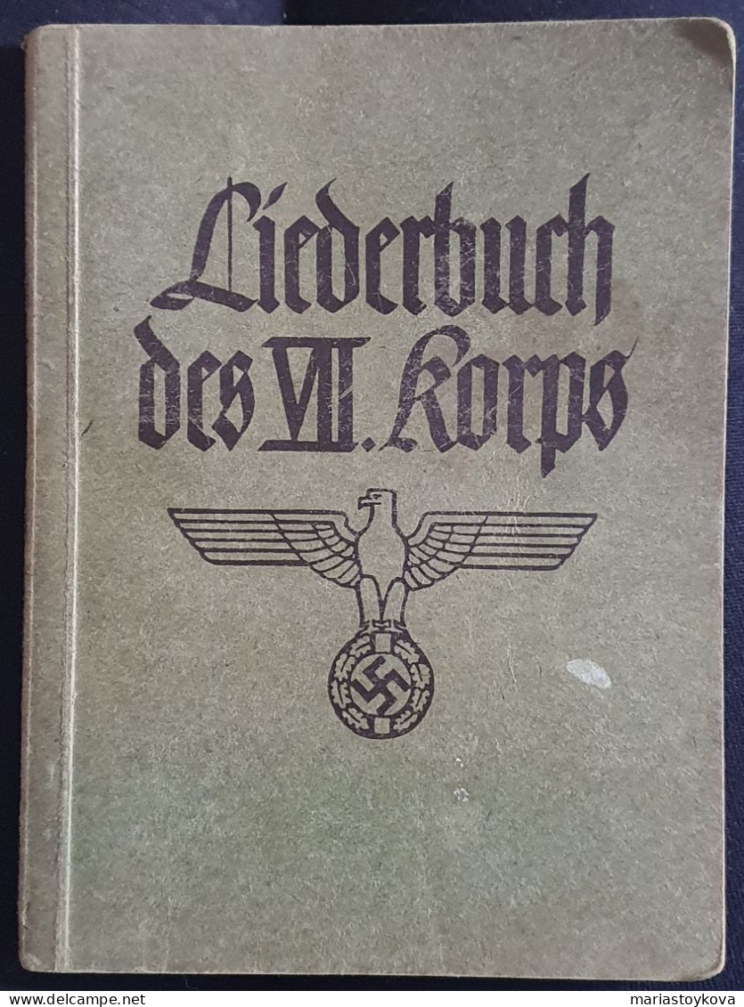 1941. Liederbuch Des VII Korps . 2WK - Allemand