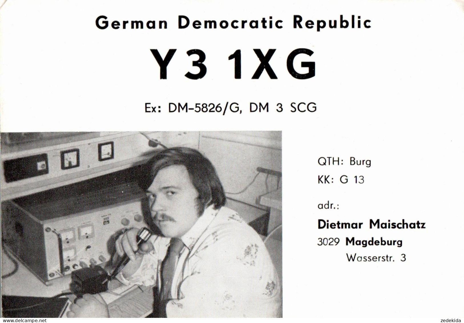 G6484 - Burg Dietmar Maischatz - QSL Amateurfunkerkarte Radio Funkerkarte - Verlag DDR - Radio