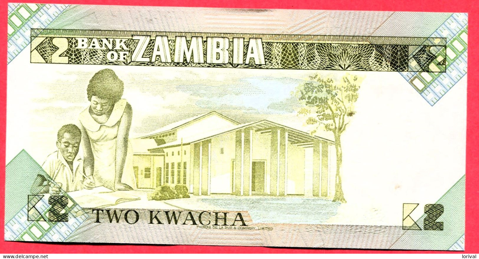 2 Kwacha Neuf 3 Euros - Zambie