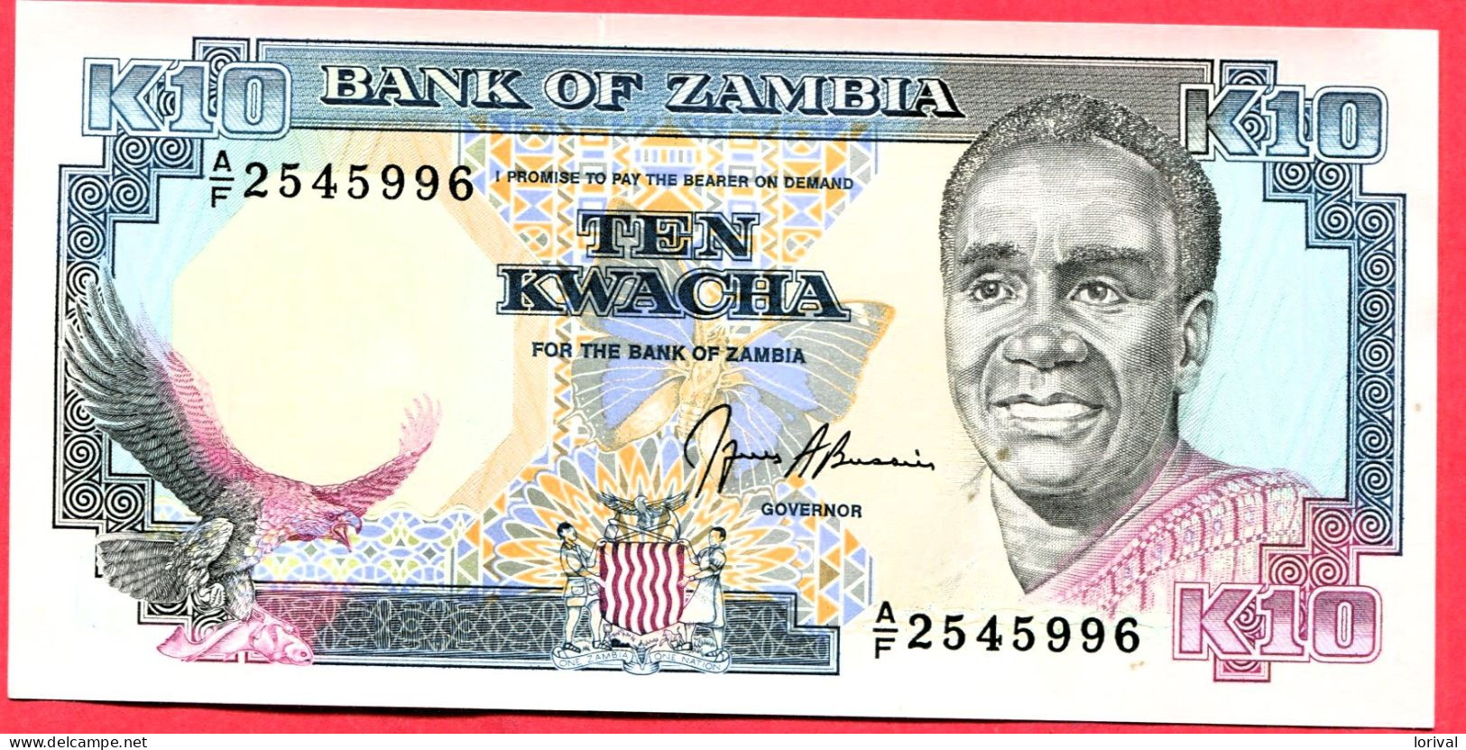 10 Kwacha Neuf 3 Euros - Zambie