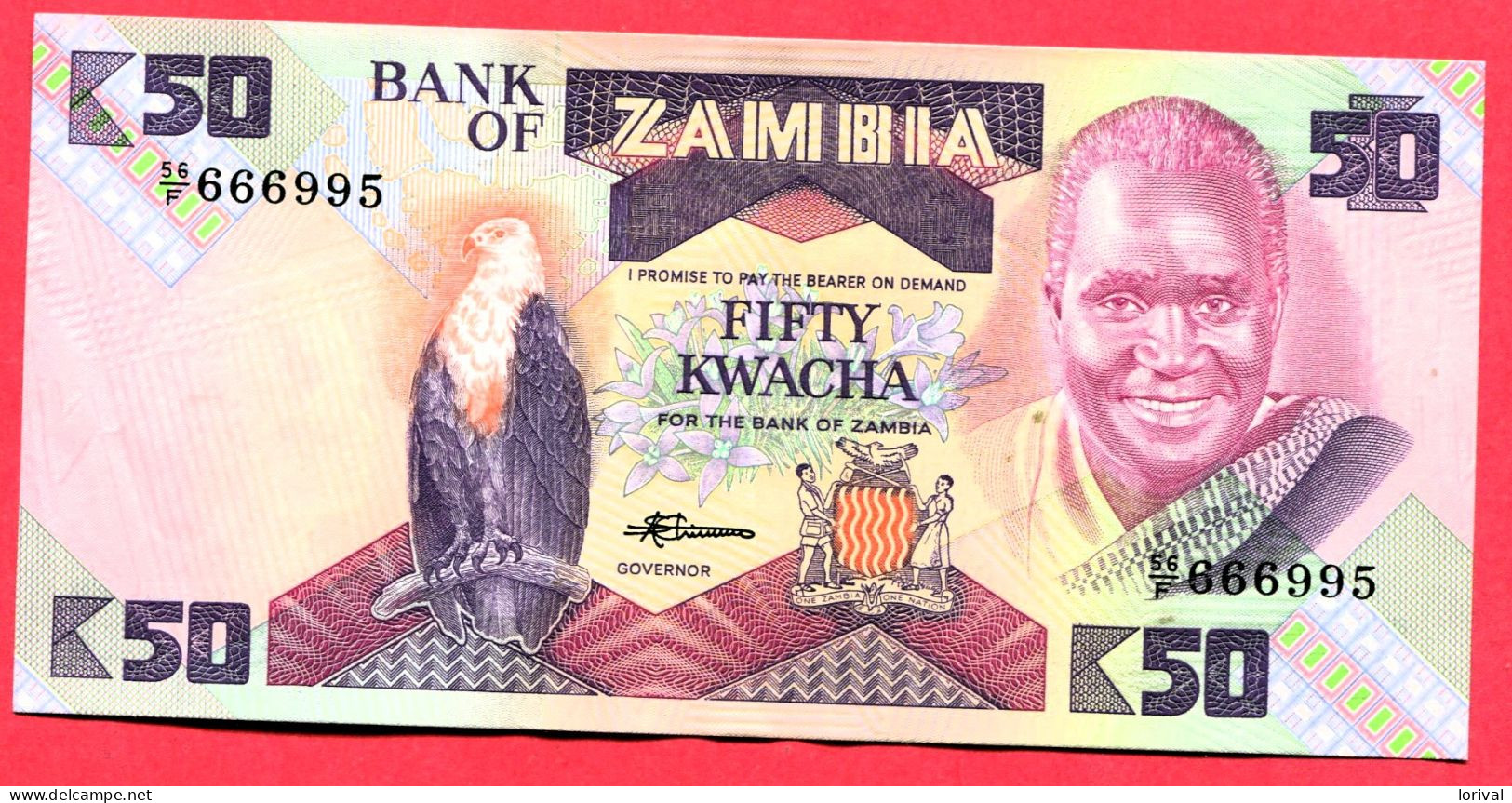 50 Kwacha Neuf 3 Euros - Zambie