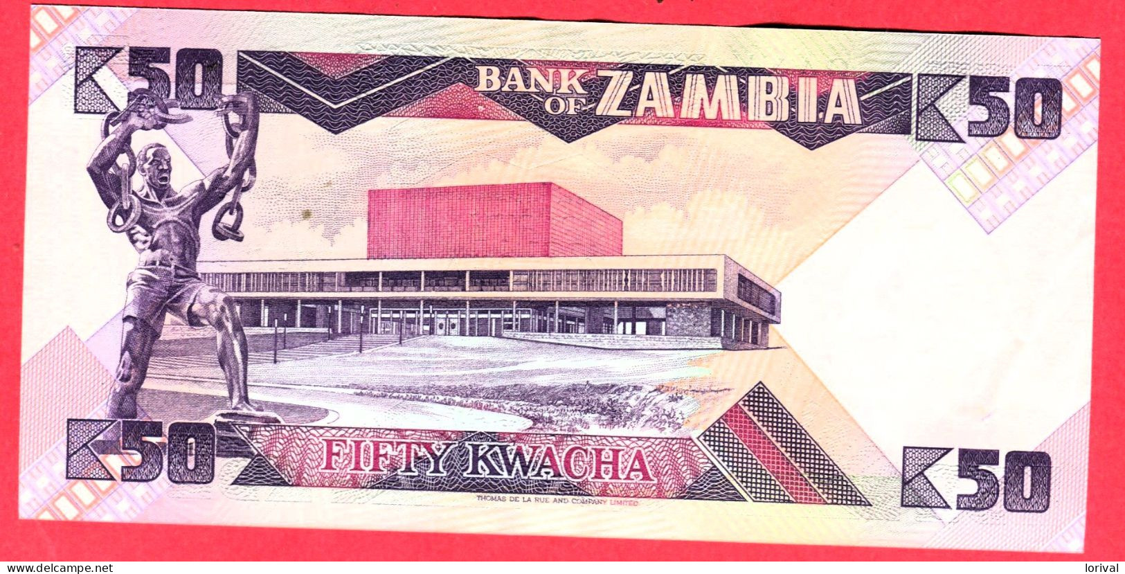 50 Kwacha Neuf 3 Euros - Zambie