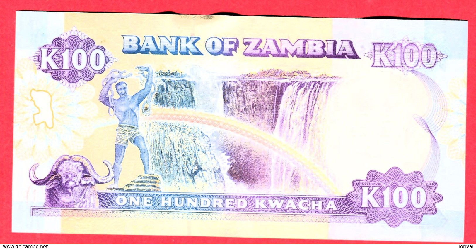 100 Kwacha Neuf 3 Euros - Zambie