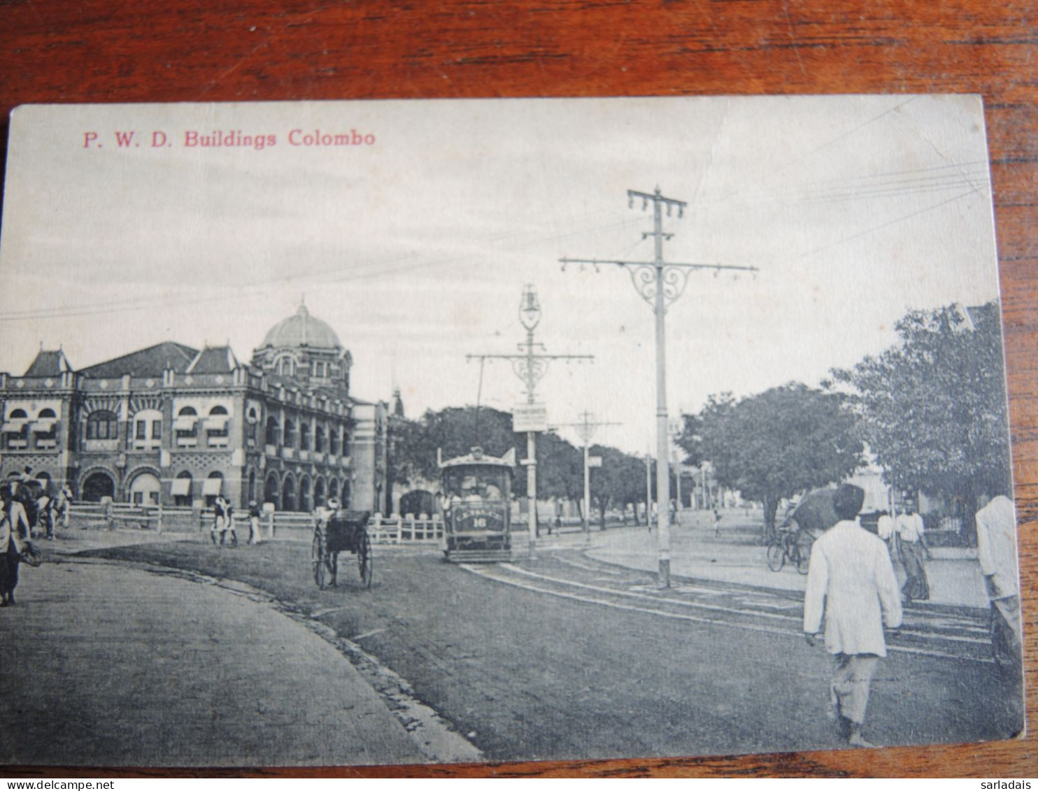 1 Cpa Sri Lanka-colombo-animée-tranway, Calèche , Buildings - Sri Lanka (Ceylon)