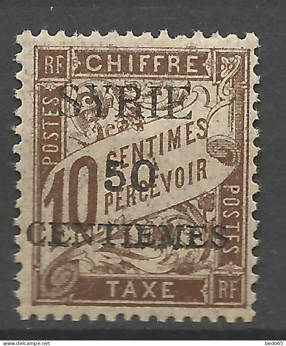 SYRIE TAXE  N° 22 NEUF* LEGERE TRACE DE CHARNIERE / Hinge  / MH - Postage Due